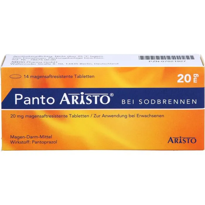 PANTO Aristo bei Sodbrennen 20 mg magensaftr.Tabl. 14 St