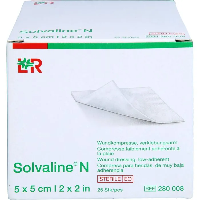 SOLVALINE N Kompressen 5x5 cm steril 25 St