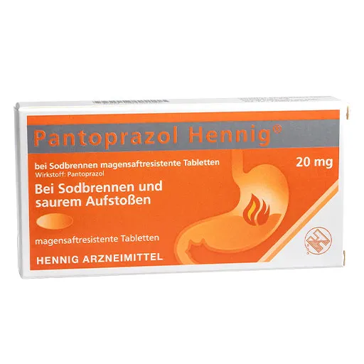 PANTOPRAZOL Hennig b.Sodbrennen 20 mg msr.Tabl. 14 St