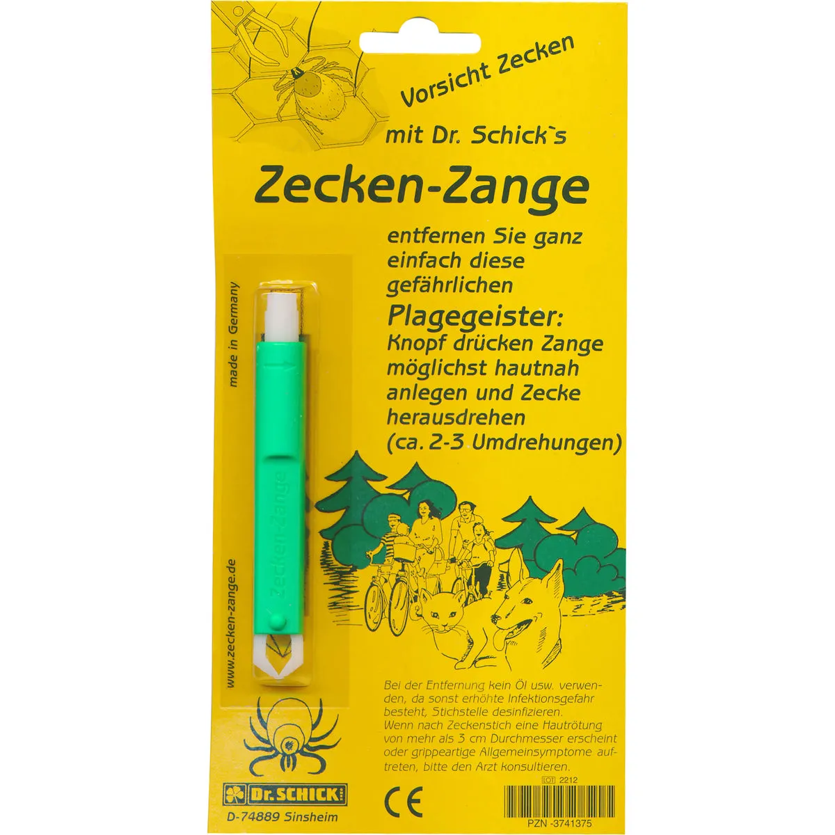 ZECKEN ZANGE, 1 St. Zeckenentferner