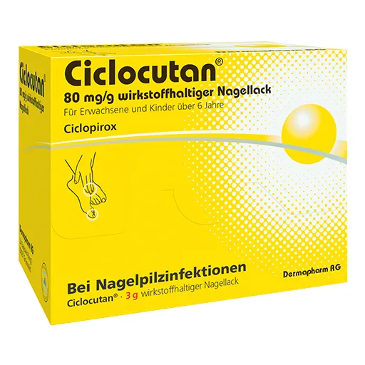CICLOCUTAN 80 mg/g wirkstoffhaltiger Nagellack 3 g