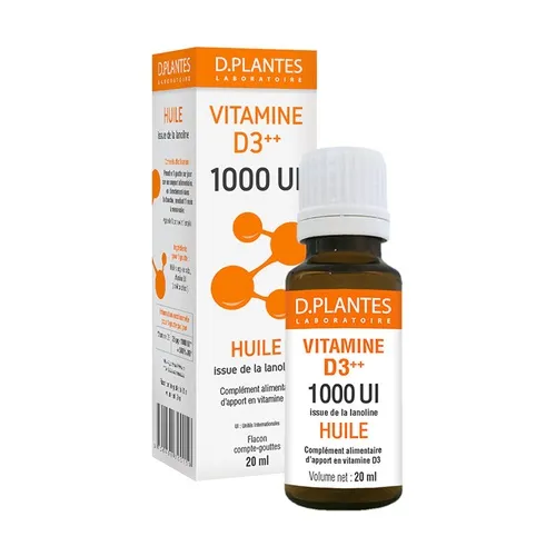 D. Plantes Vitamin D3 ++ 1000 IE Öl
