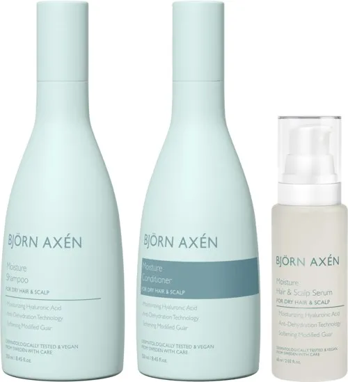 Björn Axen Moisture Bundle Shampoo 250 ml & Conditioner 250 ml & Scalp Serum 60 ml