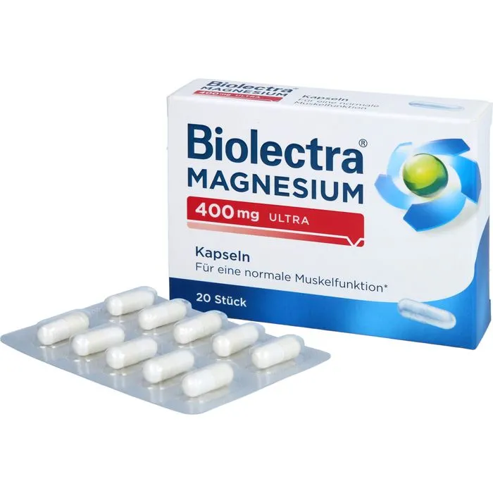 BIOLECTRA Magnesium 400 mg ultra Kapseln 20 Stück