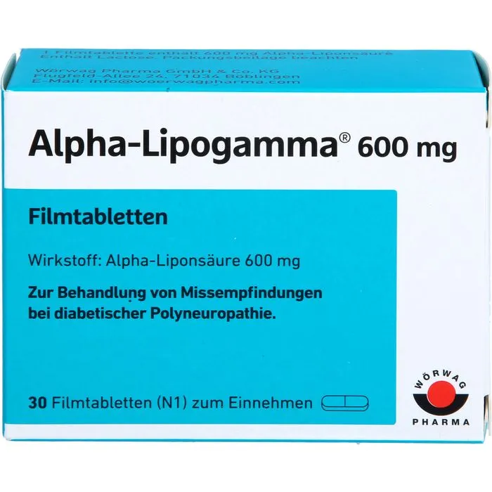 ALPHA-LIPOGAMMA 600 mg Filmtabletten 30 St
