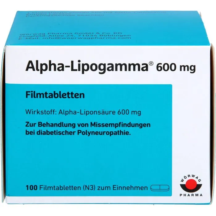 ALPHA-LIPOGAMMA 600 mg Filmtabletten 100 St