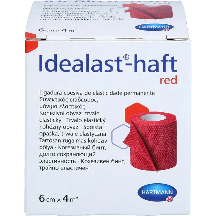 IDEALAST-haft color Binde 6 cmx4 m rot 1 St