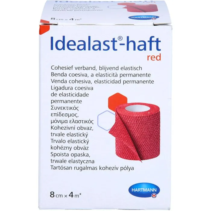 IDEALAST-haft color Binde 8 cmx4 m rot 1 St