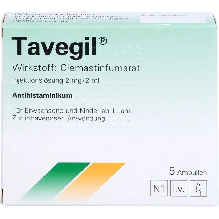 TAVEGIL Injektionslösung 2 mg/2 ml Ampullen 5X2 ml