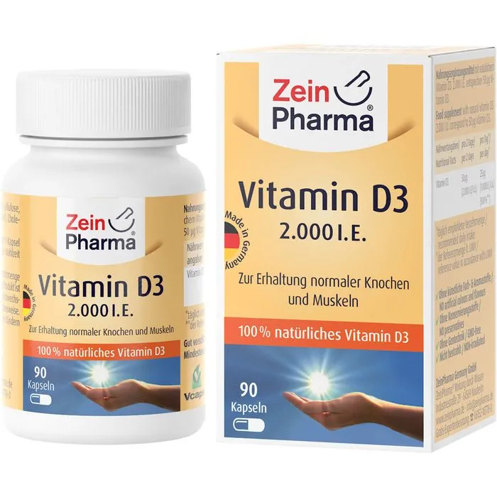 VITAMIN D3 2000 I.E. Kapseln 90 Stück
