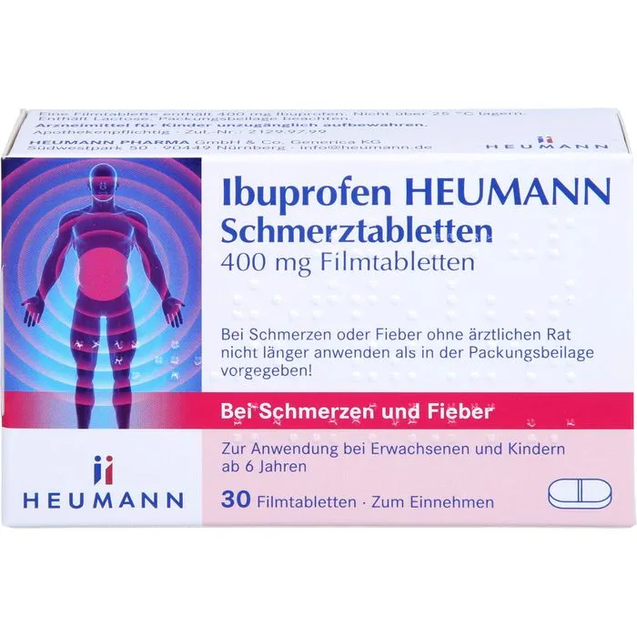 IBUPROFEN Heumann Schmerztabletten 400 mg 30 St