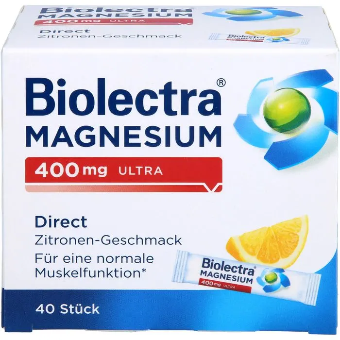 BIOLECTRA Magnesium 400 mg ultra Direct Zitrone 40 Stück