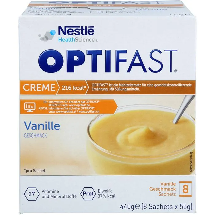 OPTIFAST home Creme Vanille Pulver 8 Stück