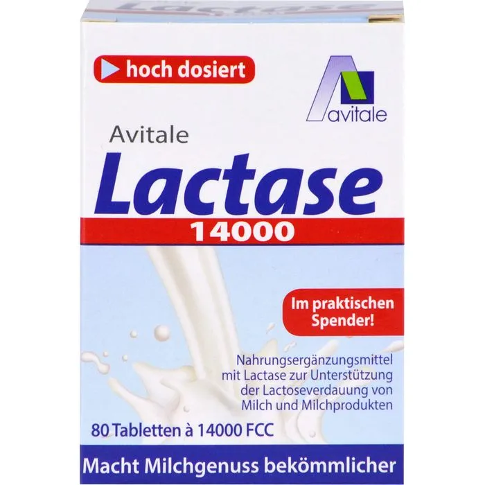 LACTASE 14.000 FCC Tabletten im Spender 80 Stück
