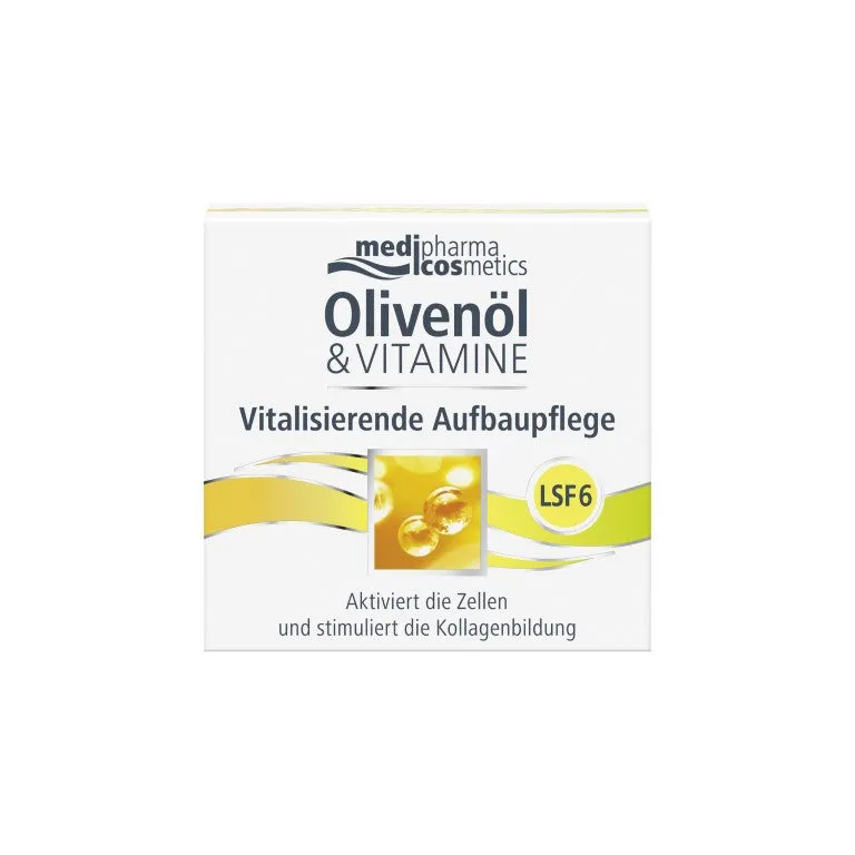 Olivenöl & Vitamine Vitalis. Aufbaupflege mit LSF, 50 ml Creme
