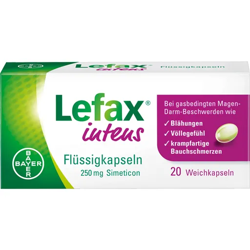 LEFAX intens Flüssigkapseln 250 mg Simeticon 20 St