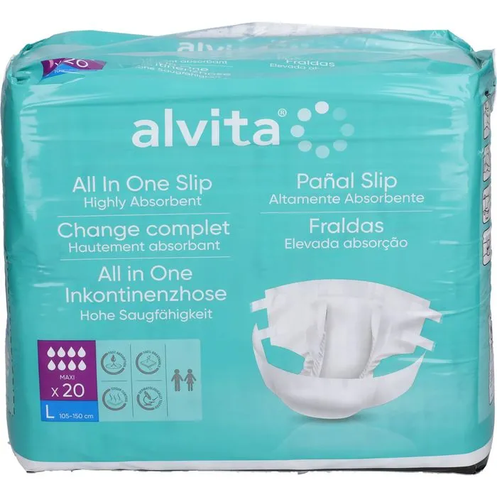 ALVITA All-in-One Inkontinenzhose maxi large Nacht 20 St