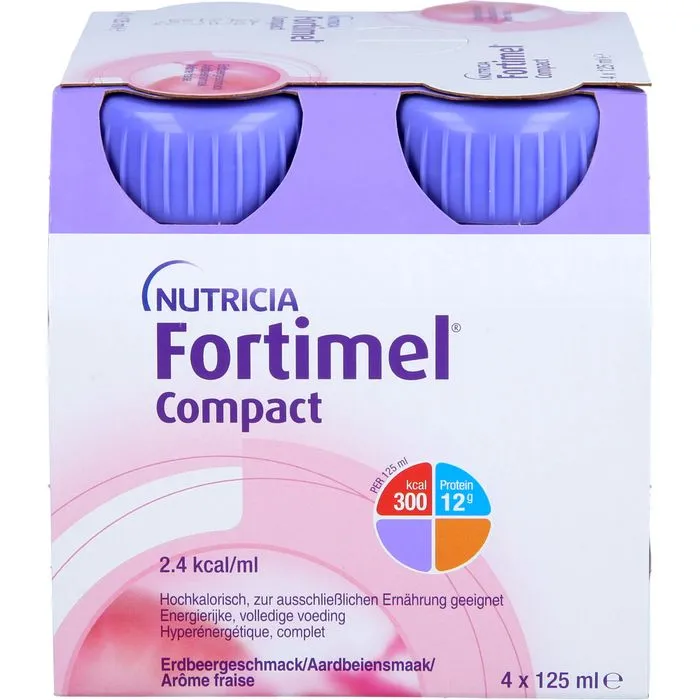 FORTIMEL Compact 2.4 kcal Erdbeergeschmack 4 Stück
