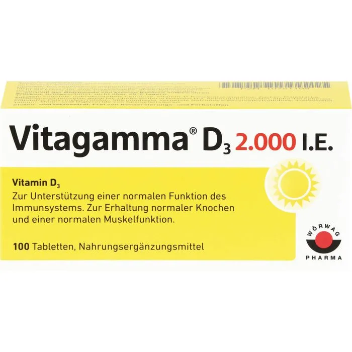 VITAGAMMA D3 2.000 I.E. Vitamin D3 NEM Tabletten 100 Stück