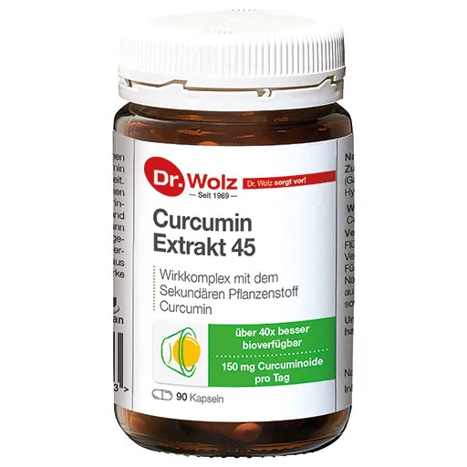 CURCUMIN EXTRAKT 45 Dr.Wolz Kapseln 90 St
