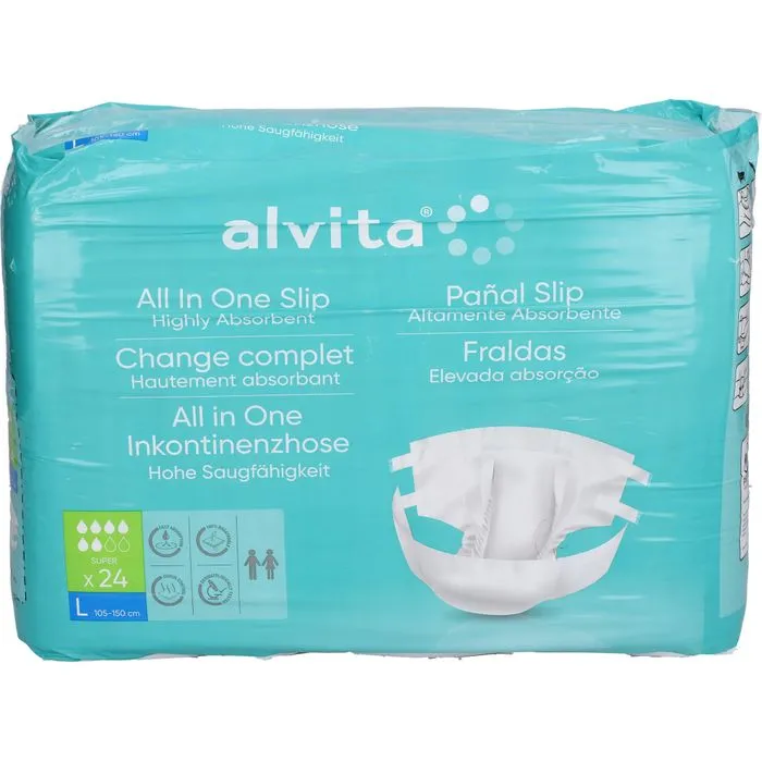 ALVITA All-in-One Inkontinenzhose super large Tag 24 St