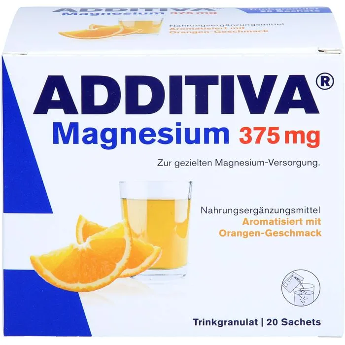ADDITIVA Magnesium 375 mg Sachets Orange 20 Stück