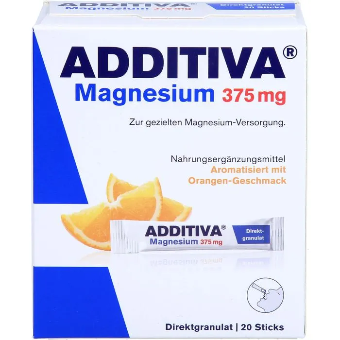 ADDITIVA Magnesium 375 mg Sticks Orange 20 Stück