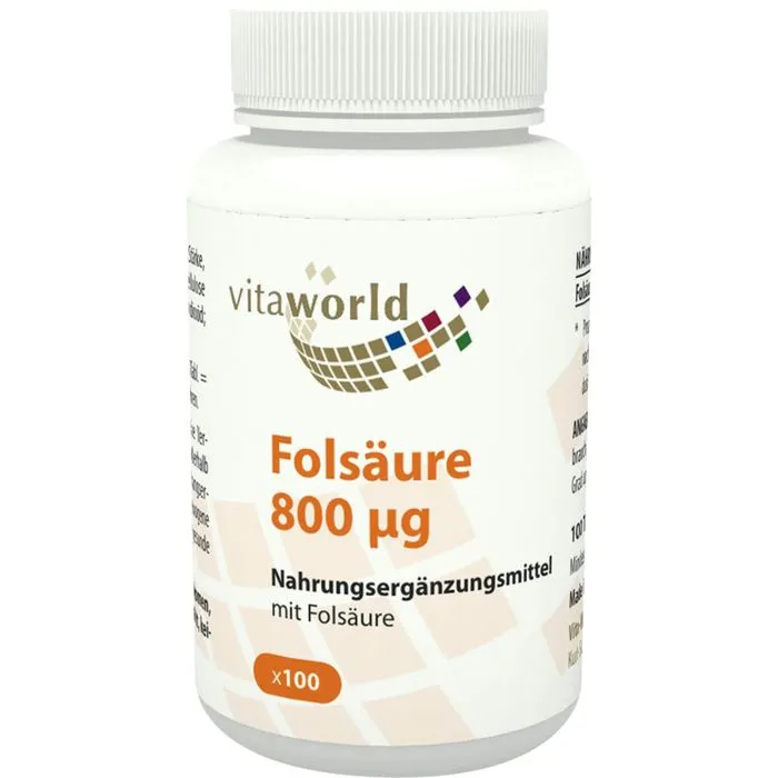 FOLSÄURE 800 μg Tabletten 100 Stück