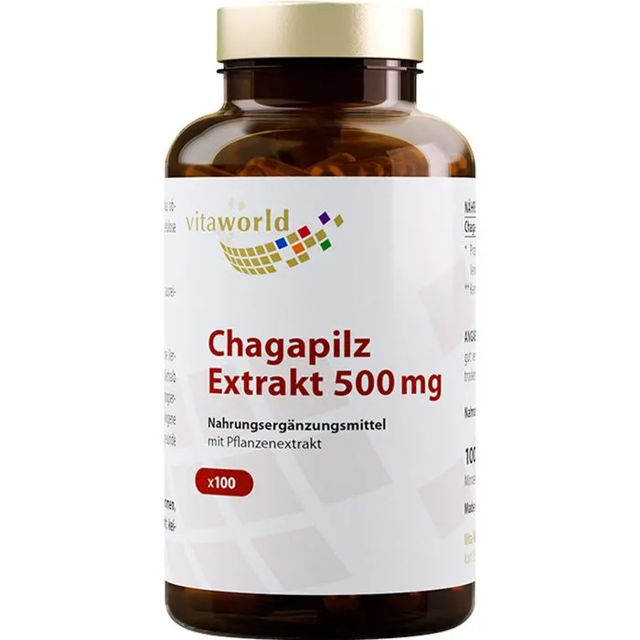 CHAGA PILZ Extrakt 500 mg Kapseln 100 Stück
