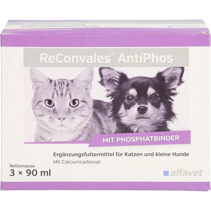 RECONVALES AntiPhos flüssig f.Hunde/Katzen 3X90 ml