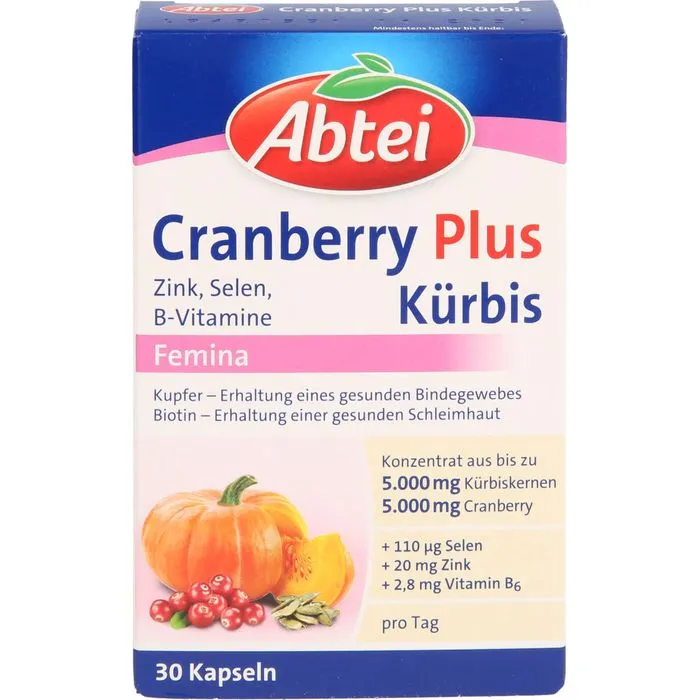 ABTEI Kürbis Plus Cranberry Kapseln 30 Stück