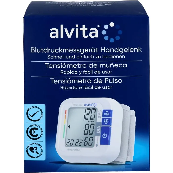ALVITA Blutdruckmessgerät Handgelenk 1 St