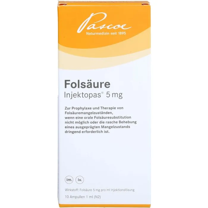 FOLSÄURE INJEKTOPAS 5 mg Injektionslösung 10 Stück