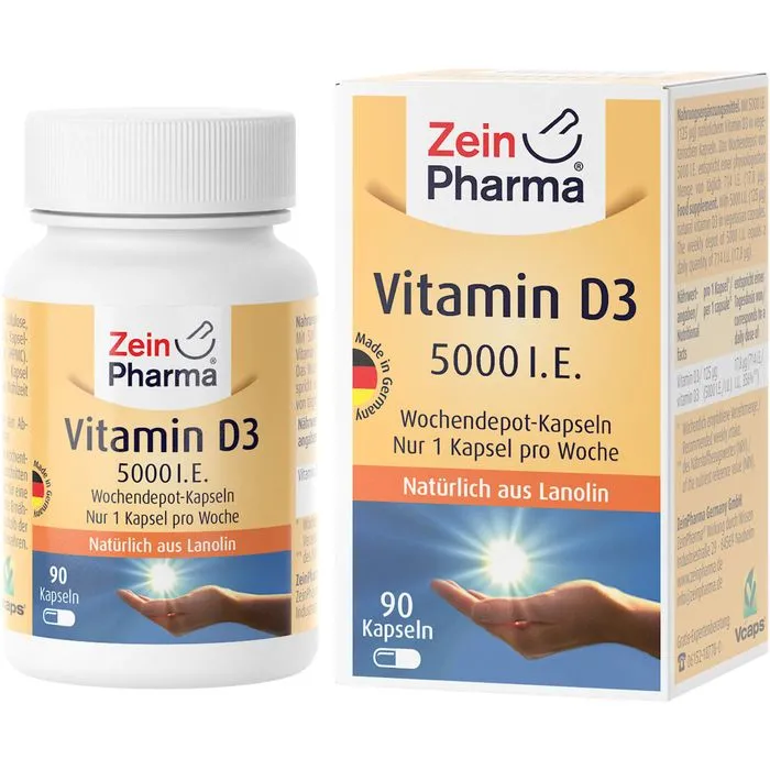 VITAMIN D3 5000 I.E. Wochendepot Kapseln 90 Stück