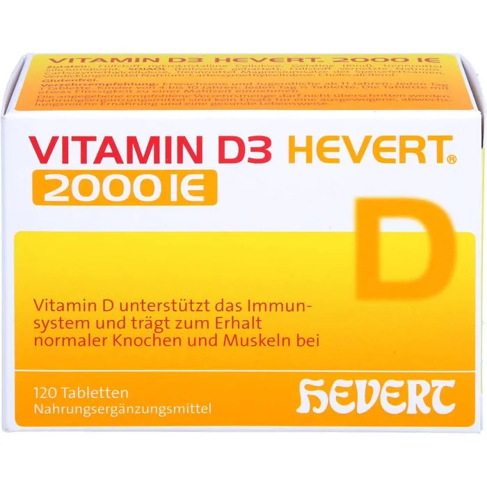 VITAMIN D3 HEVERT 2000 I.E. Tabletten 120 Stück