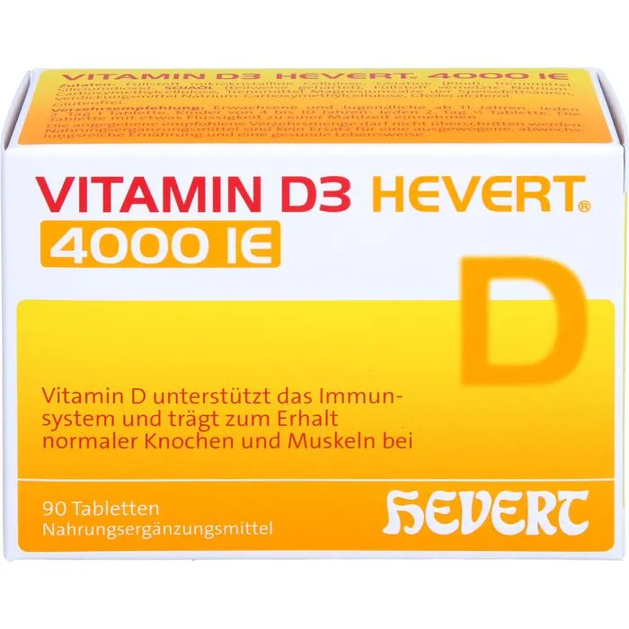 VITAMIN D3 HEVERT 4000 I.E. Tabletten 90 Stück