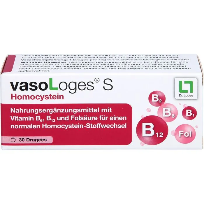 VASOLOGES S Homocystein Dragees 30 Stück