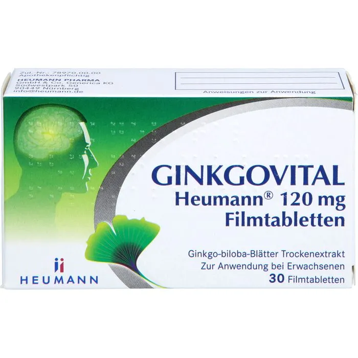 GINKGOVITAL Heumann 120 mg Filmtabletten 30 St