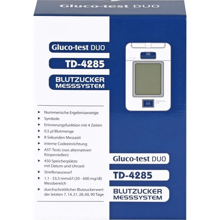 GLUCO TEST DUO Blutzuckermessger.Starterset mmol/l 1 St