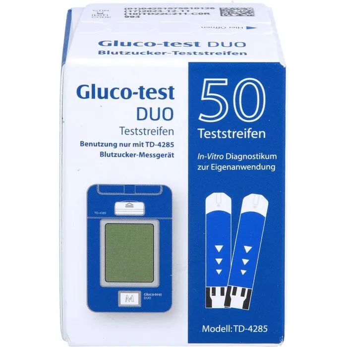 GLUCO TEST DUO Teststreifen 50 St