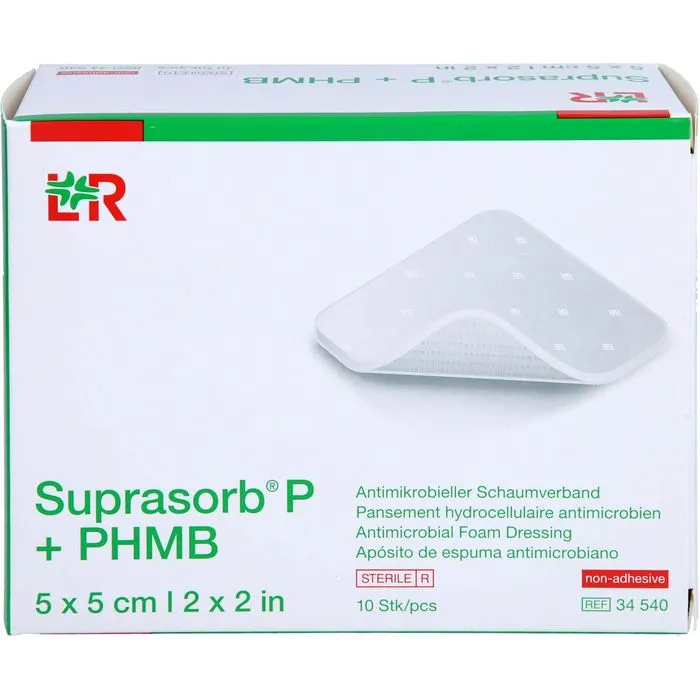 SUPRASORB P+PHMB Schaumverband 5x5 cm 10 St