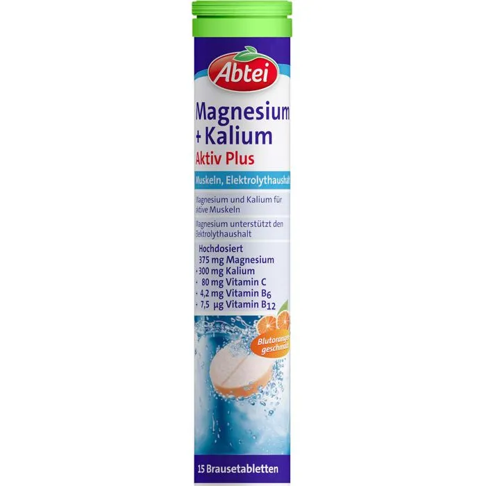 ABTEI Magnesium+Kalium Aktiv Plus Brausetabletten 15 Stück