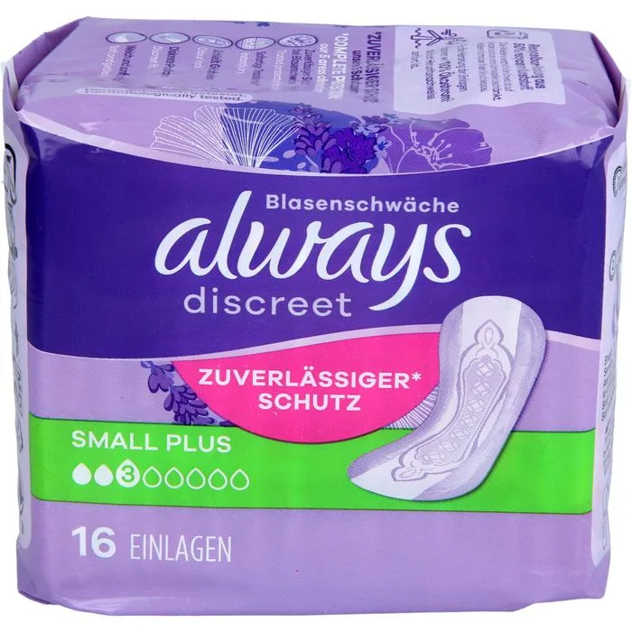 ALWAYS discreet Inkontinenz Einl.small plus 16 St