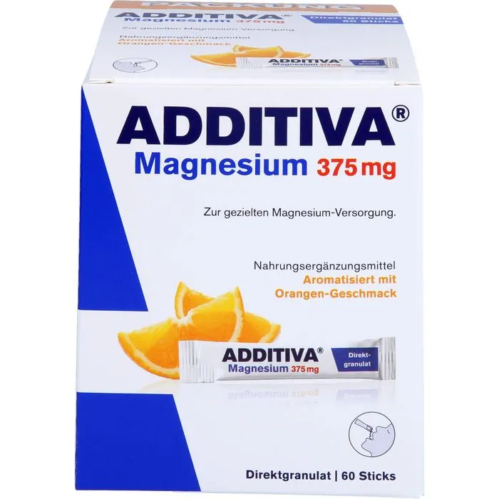ADDITIVA Magnesium 375 mg Sticks 60 Stück