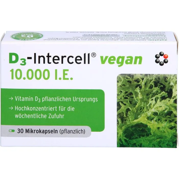D3-INTERCELL vegan 10.000 I.E. Kapseln 30 Stück