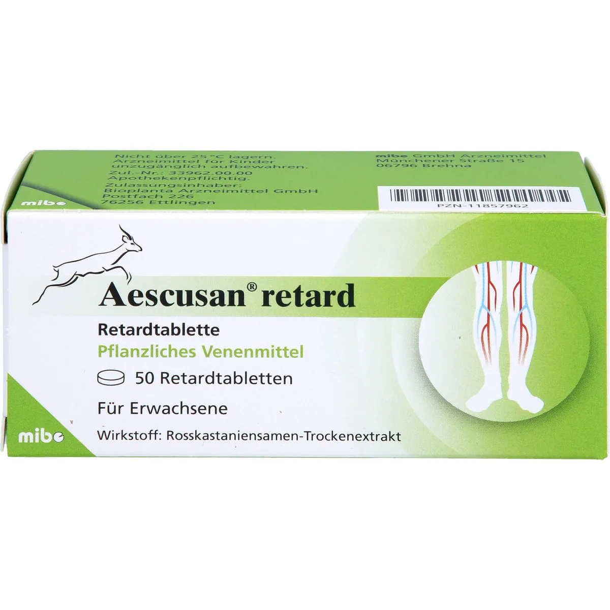 Aescusan Retardtabletten Venenmittel, 50 St. Tabletten