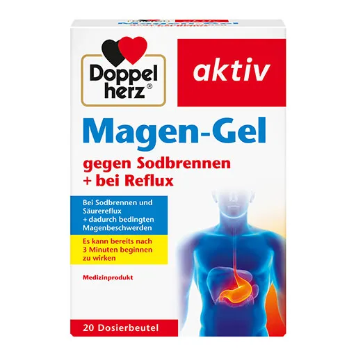 DOPPELHERZ Magen-Gel gegen Sodbrennen+bei Reflux 20X10 ml