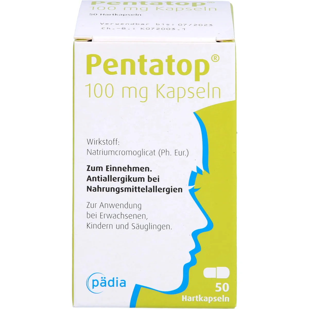 Pentatop 100 mg Kapseln bei Nahrungsmittelallergien, 50 St. Kapseln