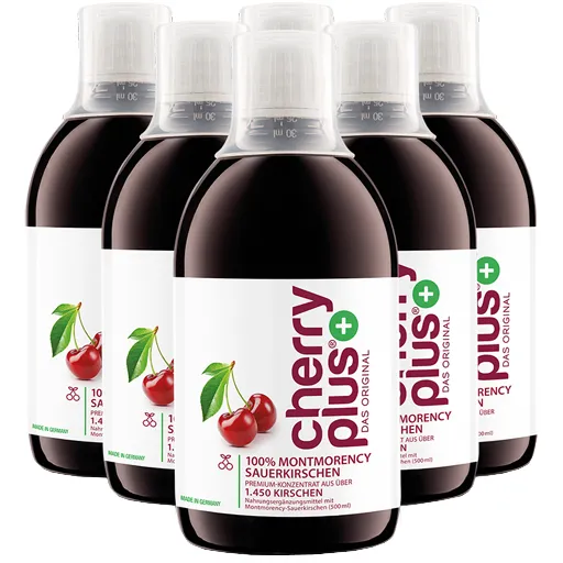 CHERRY PLUS Das Original Montmorency Sauerk.-Konz. 6X500 ml