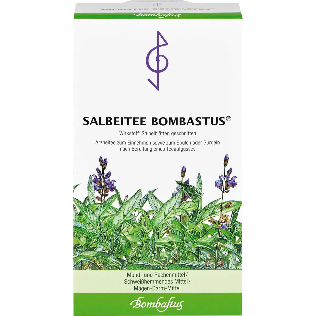 Bombastus Salbeitee zur Unterstützung der Magenfunktion und des Befindens bei vermehrter Schweißabsonderung, 60 g Tee